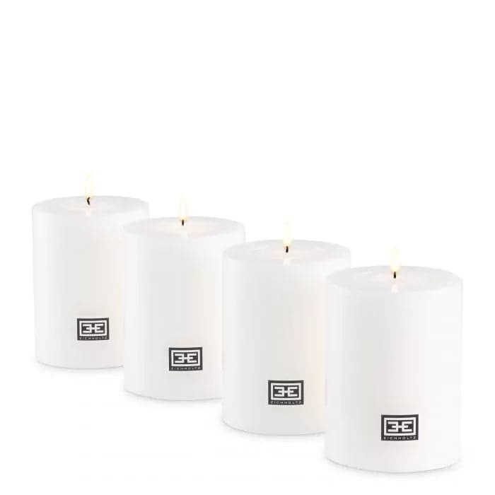 Artificial Candle Ø 7 X H. 9 Cm Set Of 4-Eichholtz-EICHHOLTZ-108113-Decor-1-France and Son