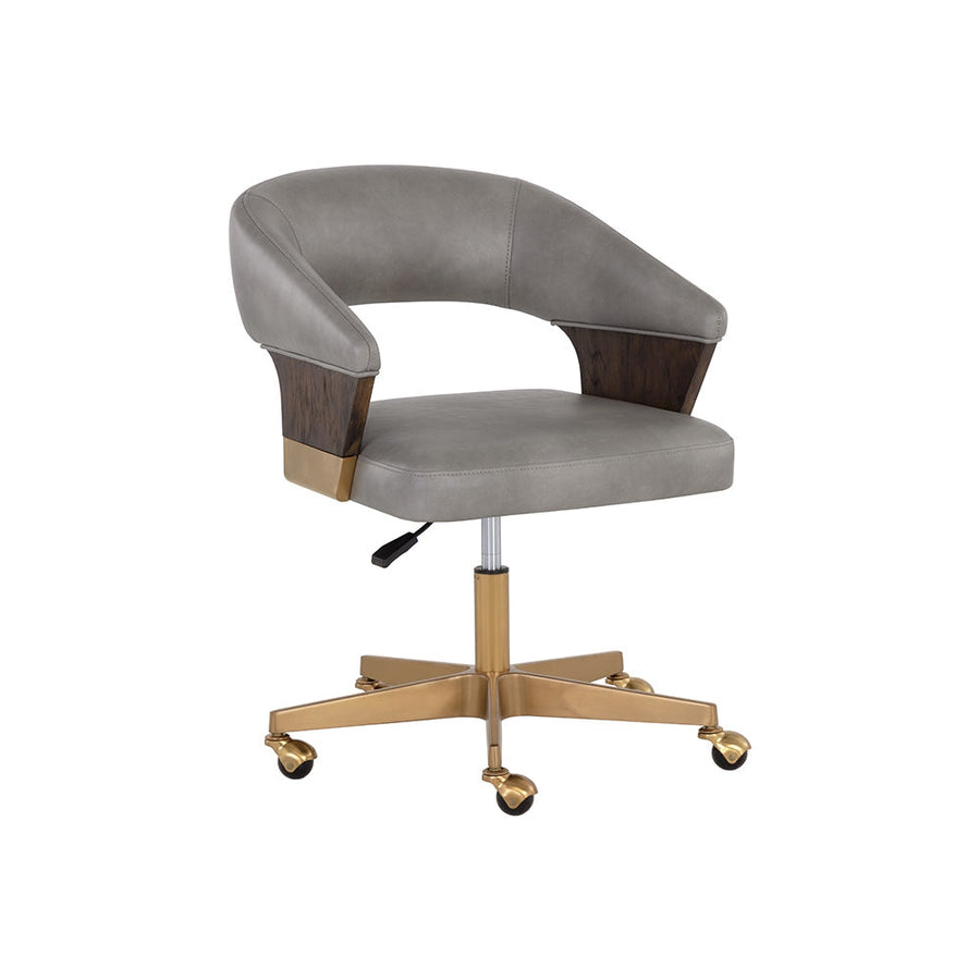 Leonce Office Chair - Bravo Metal-Sunpan-SUNPAN-108157-Task Chairs-1-France and Son