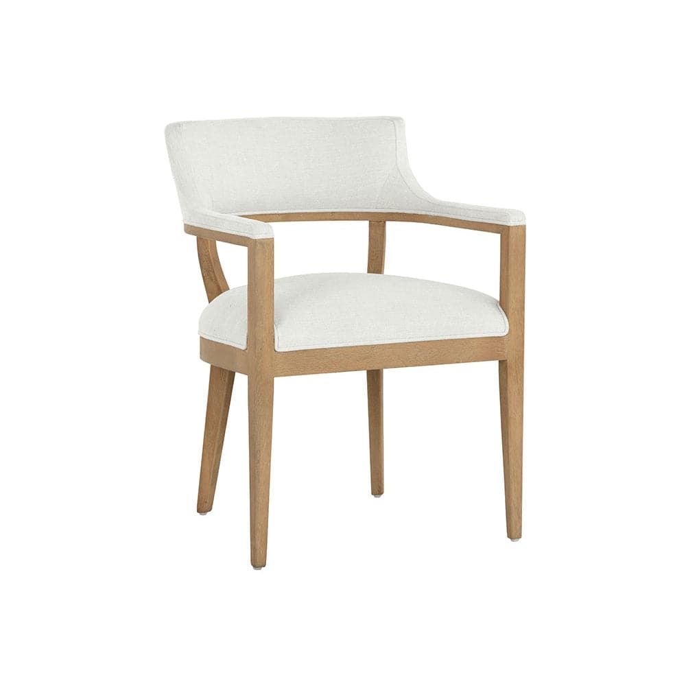Brylea Dining Armchair-Sunpan-SUNPAN-108202-Dining ChairsNatural - Heather Ivory Tweed-2-France and Son