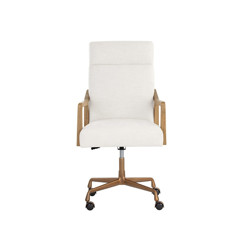 Collin Office Chair - Natural - Heather Ivory Tweed-Sunpan-SUNPAN-108205-Task Chairs-4-France and Son