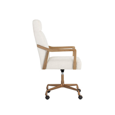 Collin Office Chair - Natural - Heather Ivory Tweed-Sunpan-SUNPAN-108205-Task Chairs-5-France and Son