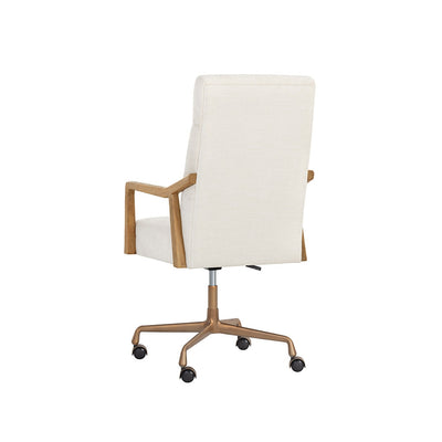 Collin Office Chair - Natural - Heather Ivory Tweed-Sunpan-SUNPAN-108205-Task Chairs-6-France and Son