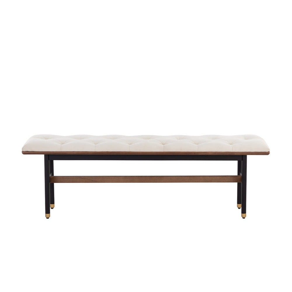 Staten Bench - Black-Sunpan-SUNPAN-108207-BenchesVienna Cream-2-France and Son