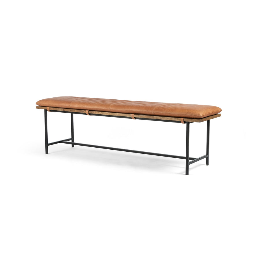 Gabine Accent Bench-Brandy-Four Hands-FH-108422-001-Benches-1-France and Son