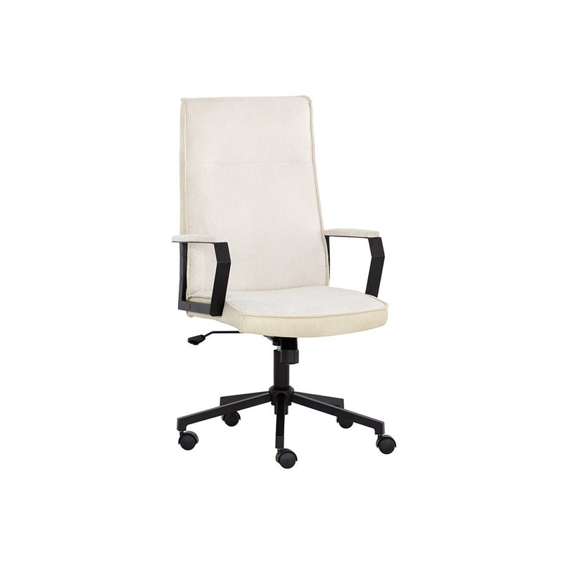 Swanson Office Chair-Sunpan-SUNPAN-108447-Task ChairsPolo Club Muslin / Bravo Cream-1-France and Son