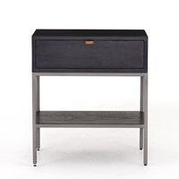 Travis Nightstand - Black Wash Poplar-Four Hands-FH-108459-004-Nightstands-3-France and Son