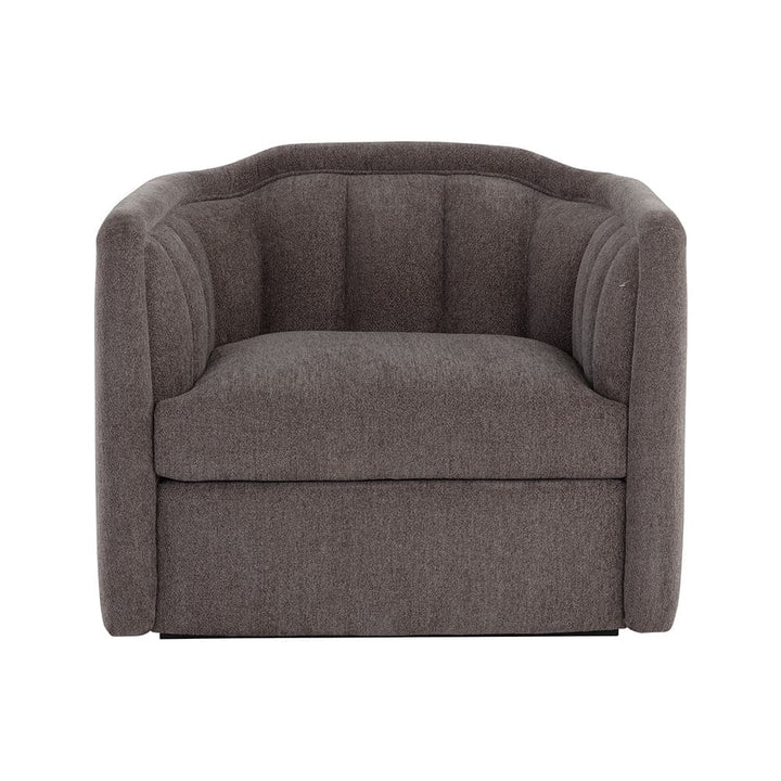 Birrit Swivel Armchair-Sunpan-SUNPAN-110705-Lounge ChairsAlaska Noble Grey-5-France and Son