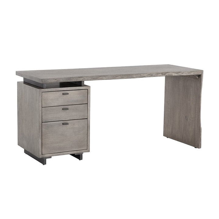 Lewis Desk - Grey-Sunpan-SUNPAN-108480-Desks-3-France and Son