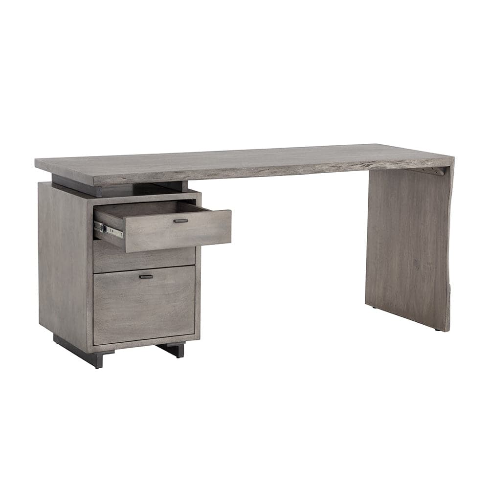 Lewis Desk - Grey-Sunpan-SUNPAN-108480-Desks-4-France and Son