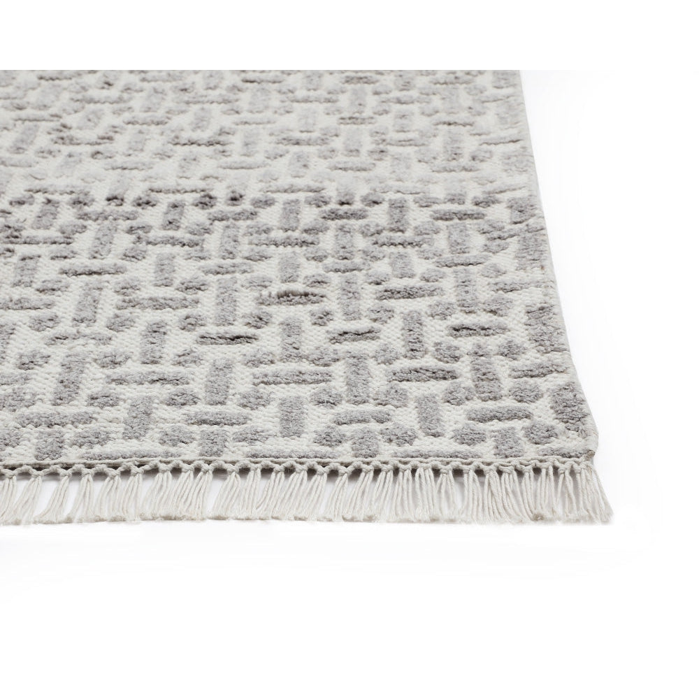 Ingrid Hand-knotted Rug-Sunpan-SUNPAN-108756-Rugs9' x 12'-Grey / Ivory-5-France and Son