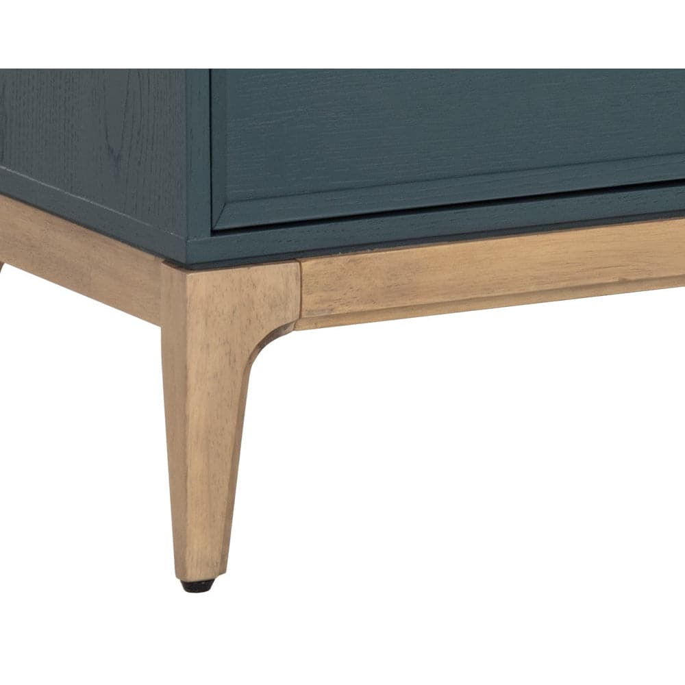 Rivero Media Console And Cabinet - Teal-Sunpan-SUNPAN-108686-Sideboards & Credenzas-4-France and Son