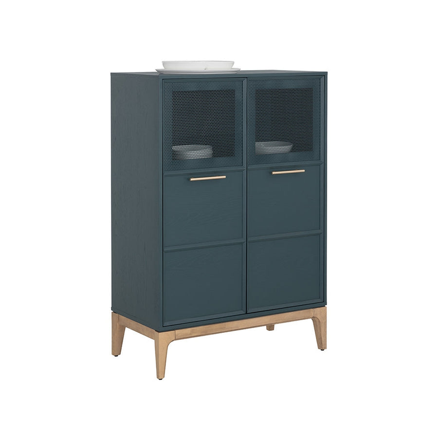 Rivero Highboard - Teal-Sunpan-SUNPAN-108687-Bookcases & Cabinets-1-France and Son