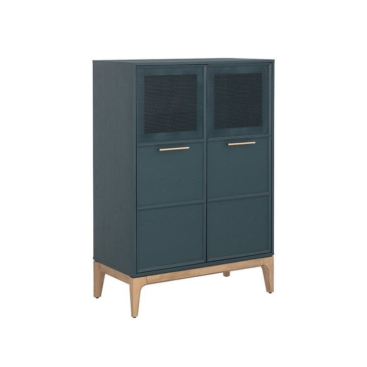 Rivero Highboard - Teal-Sunpan-SUNPAN-108687-Bookcases & Cabinets-2-France and Son