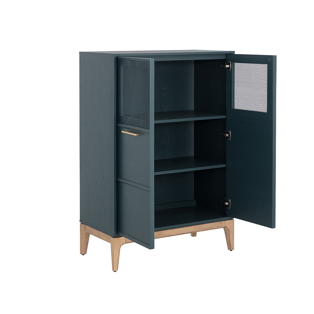 Rivero Highboard - Teal-Sunpan-SUNPAN-108687-Bookcases & Cabinets-3-France and Son