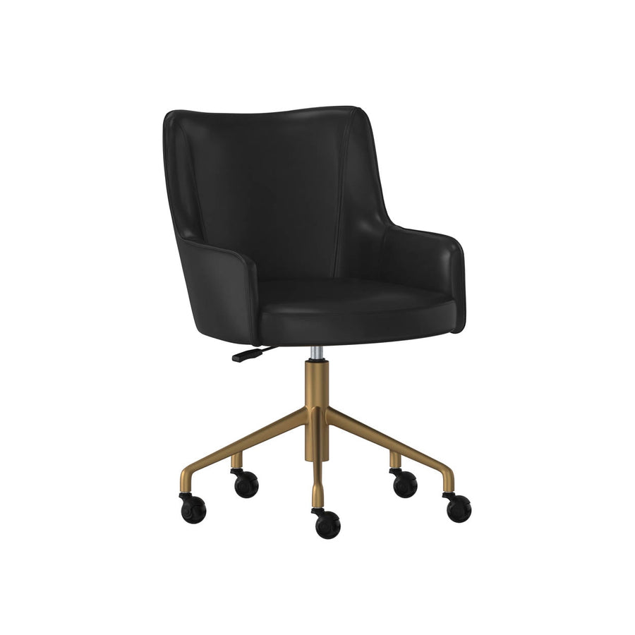 Franklin Office Chair - Vintage Black-Sunpan-SUNPAN-108728-Task Chairs-1-France and Son