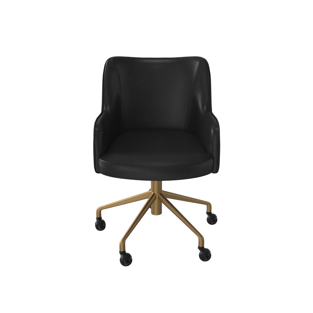 Franklin Office Chair - Vintage Black-Sunpan-SUNPAN-108728-Task Chairs-2-France and Son
