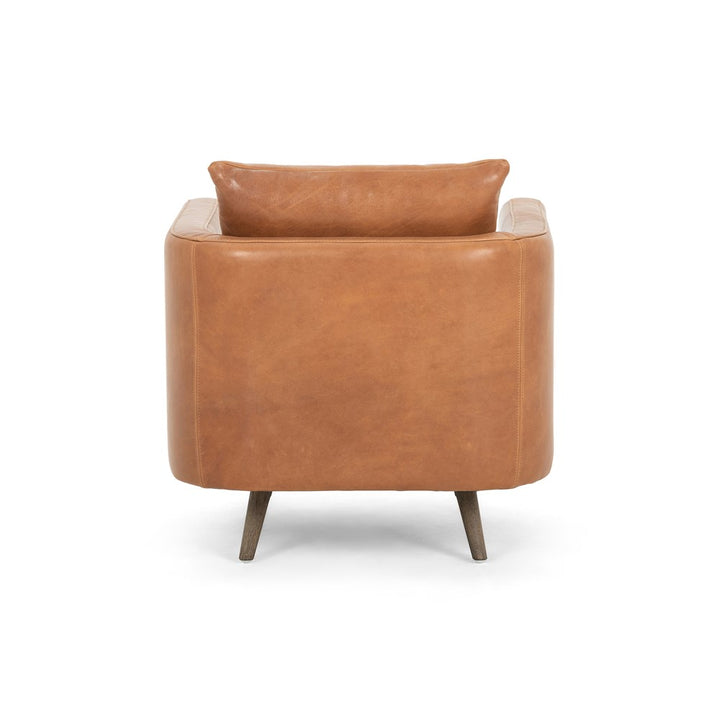 Kaya Swivel Chair-Four Hands-FH-108738-001-Lounge ChairsSavile Flax Fabric-8-France and Son