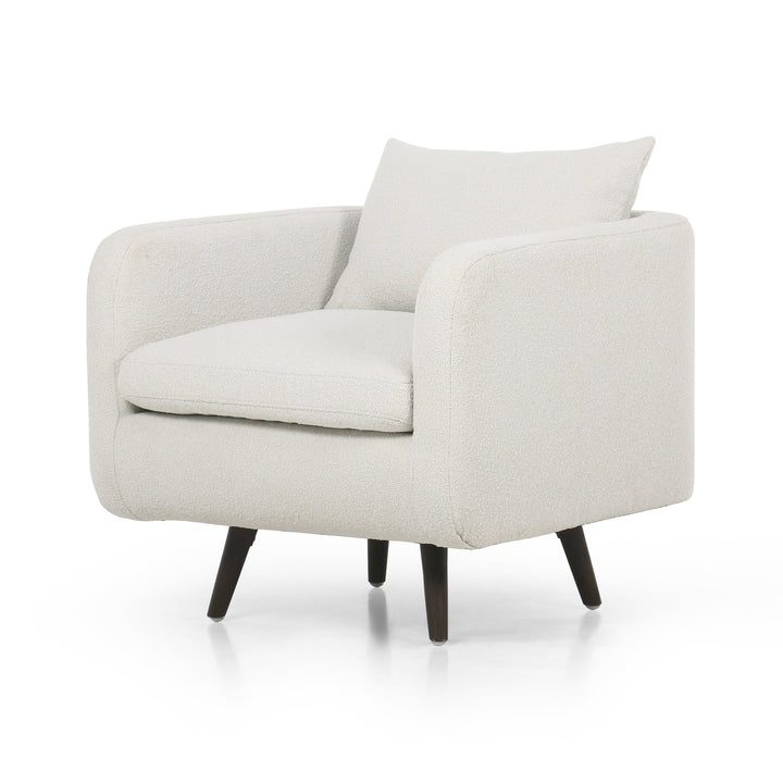 Kaya Swivel Chair-Four Hands-FH-108738-010-Lounge ChairsFiqa Boucle Natural-10-France and Son