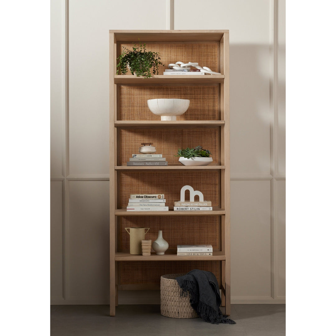 Caprice Large Bookshelf-Four Hands-FH-108757-001-Bookcases & CabinetsNatural Mango-10-France and Son