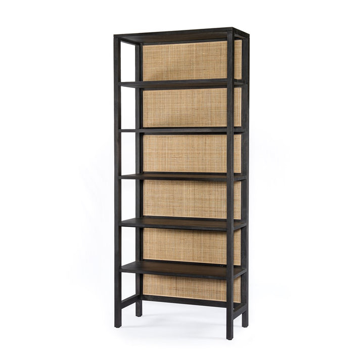 Caprice Large Bookshelf-Four Hands-FH-108757-002-Bookcases & CabinetsBlack Wash Mango-5-France and Son