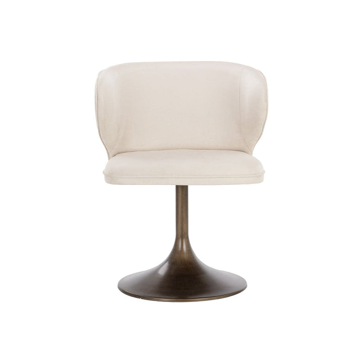 Simone Swivel Dining Chair - Casablanca Cloud-Sunpan-SUNPAN-108761-Dining Chairs-3-France and Son