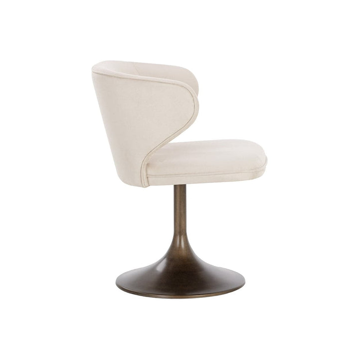 Simone Swivel Dining Chair - Casablanca Cloud-Sunpan-SUNPAN-108761-Dining Chairs-4-France and Son