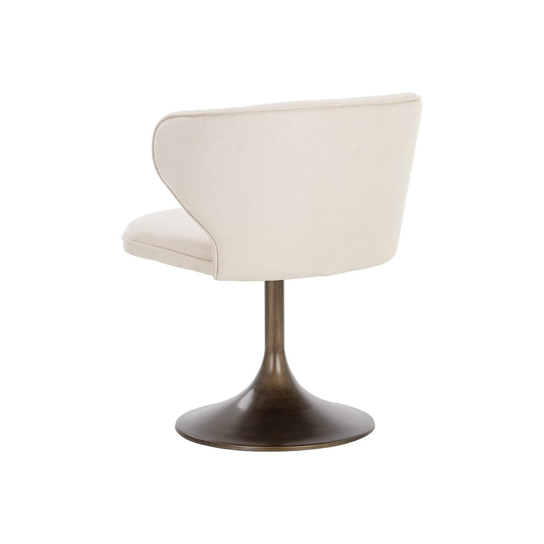 Simone Swivel Dining Chair - Casablanca Cloud-Sunpan-SUNPAN-108761-Dining Chairs-5-France and Son