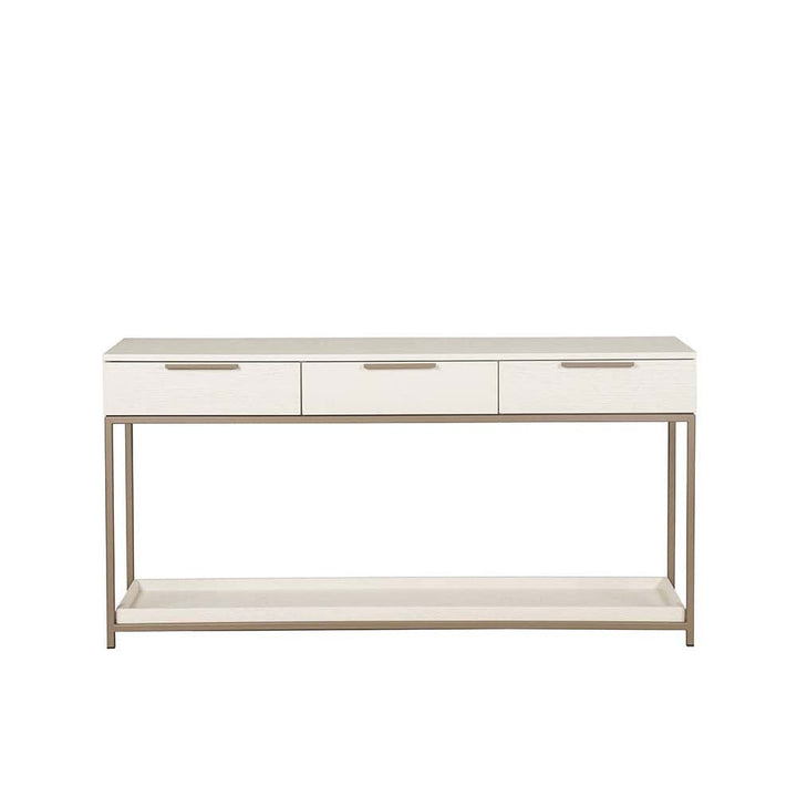 Rebel Console Table With Drawers - Champagne Gold - Cream-Sunpan-SUNPAN-108770-Console Tables-3-France and Son