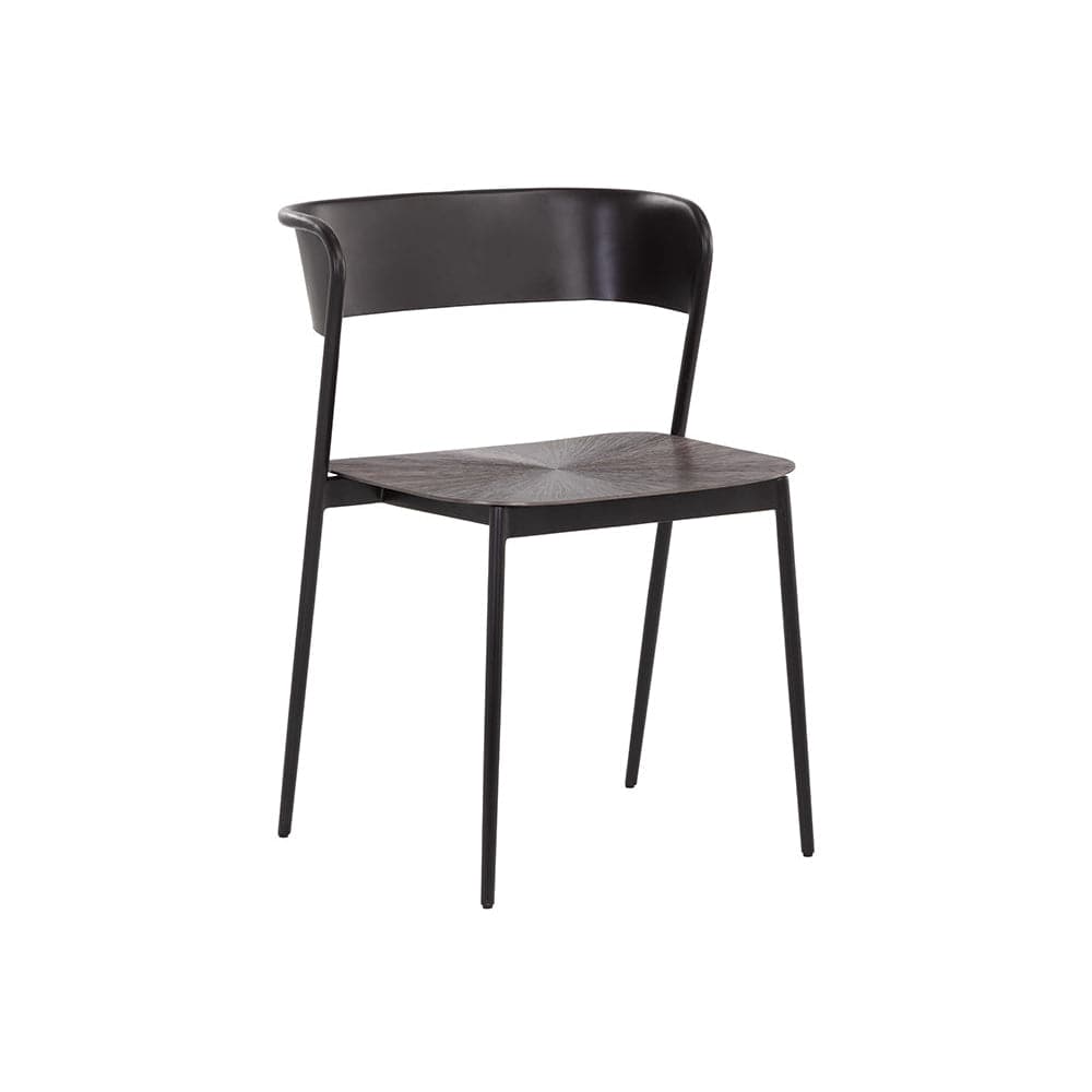 Keanu Dining Chair - Gunmetal-Sunpan-SUNPAN-108771-Dining Chairs-1-France and Son