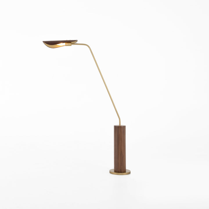 Astrid Floor Lamp-Dark Brown Leather-Four Hands-FH-108773-005-Floor Lamps-3-France and Son