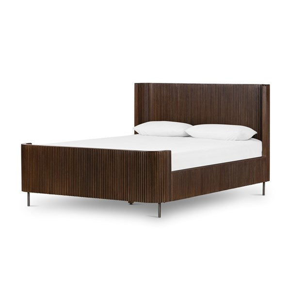 Fletcher Bed - Terra Brown Oak - Queen-Four Hands-FH-108786-002-Beds-1-France and Son