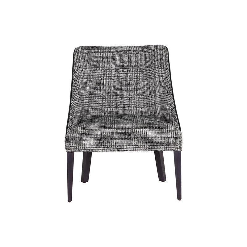 Ragona Lounge Chair-Sunpan-SUNPAN-108817-Lounge ChairsGrey Oak - Naya Check Black-2-France and Son
