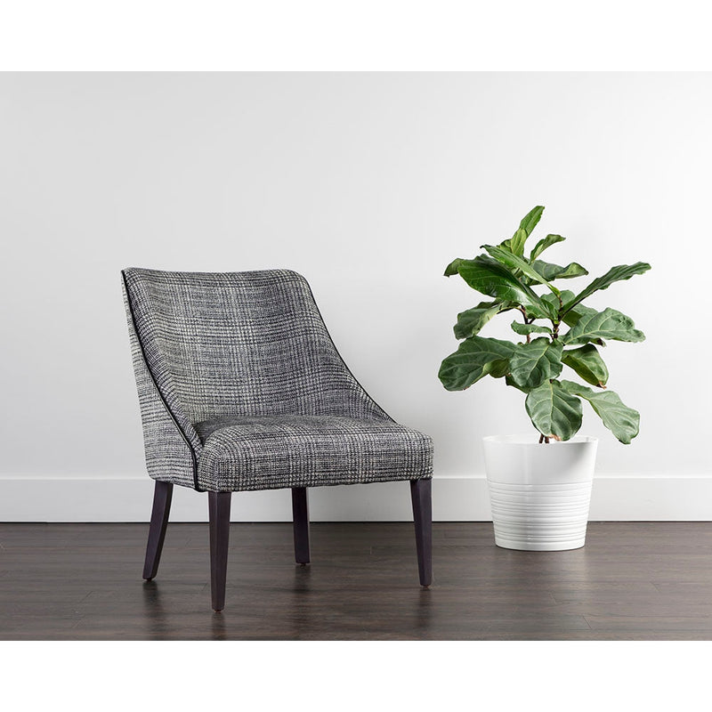 Ragona Lounge Chair-Sunpan-SUNPAN-108816-Lounge ChairsLight Grey Oak - Naya Check Light Grey-3-France and Son
