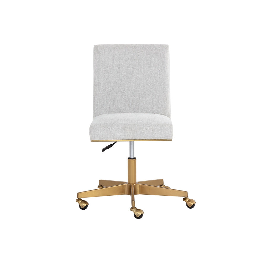 Dean Office Chair - Brushed Brass - Ernst Silverstone-Sunpan-SUNPAN-108838-Task Chairs-1-France and Son