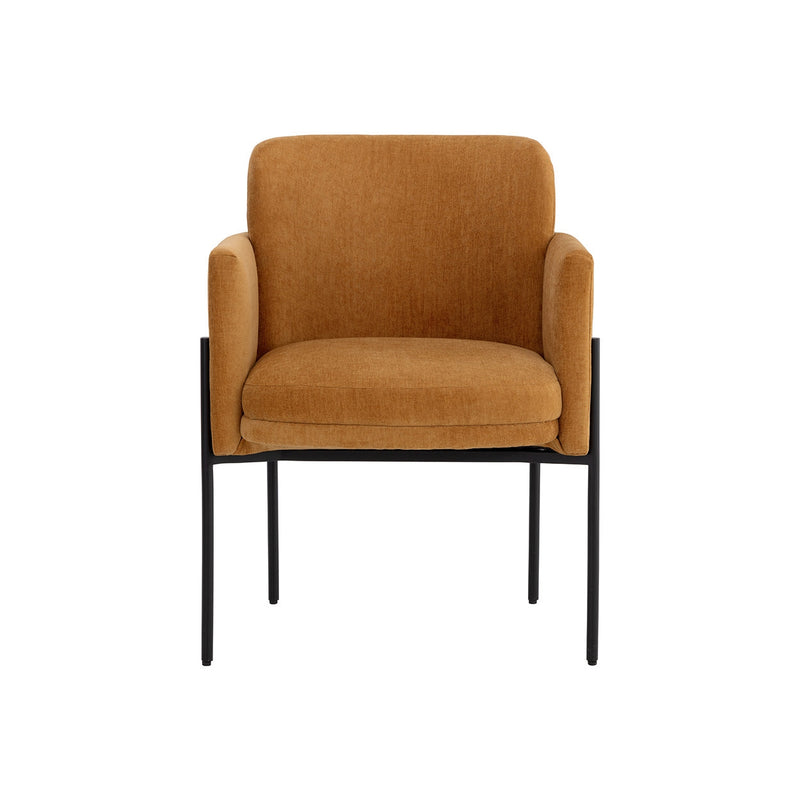 Richie Dining Armchair-Sunpan-SUNPAN-108859-Dining ChairsBlack - Danny Amber-5-France and Son