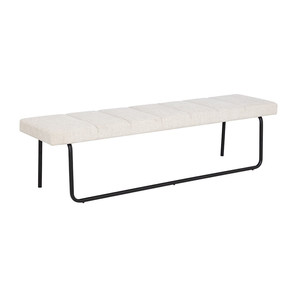 Casimir Bench - Chacha Cream-Sunpan-SUNPAN-108907-Benches-3-France and Son