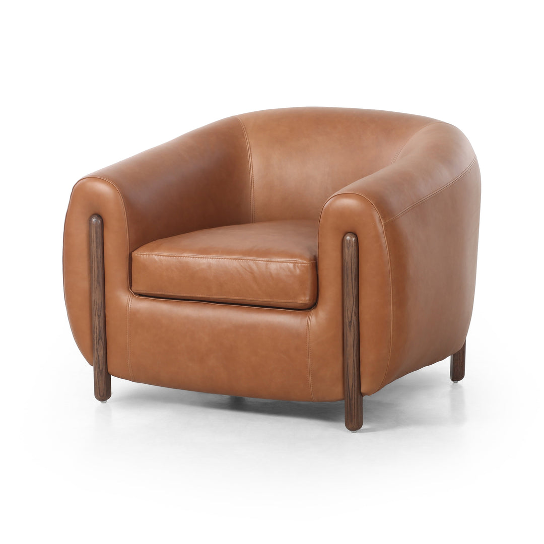 Lyla Chair-Four Hands-FH-108950-016-Lounge ChairsValencia Camel-15-France and Son