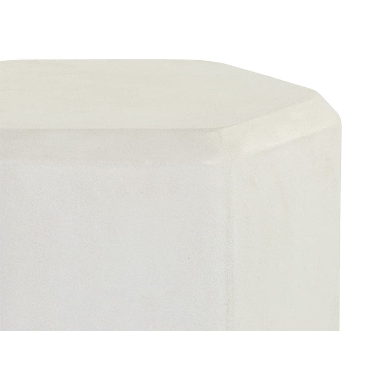 Spezza End Table - High - White-Sunpan-SUNPAN-108954-Side Tables-5-France and Son