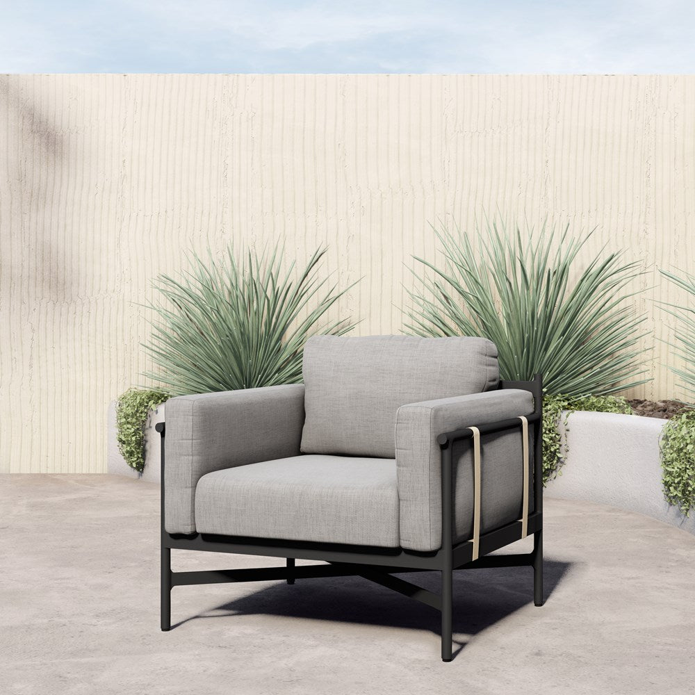 Hearst Outdoor Chair-Four Hands-FH-108960-004-Outdoor Lounge ChairsCharcoal-4-France and Son