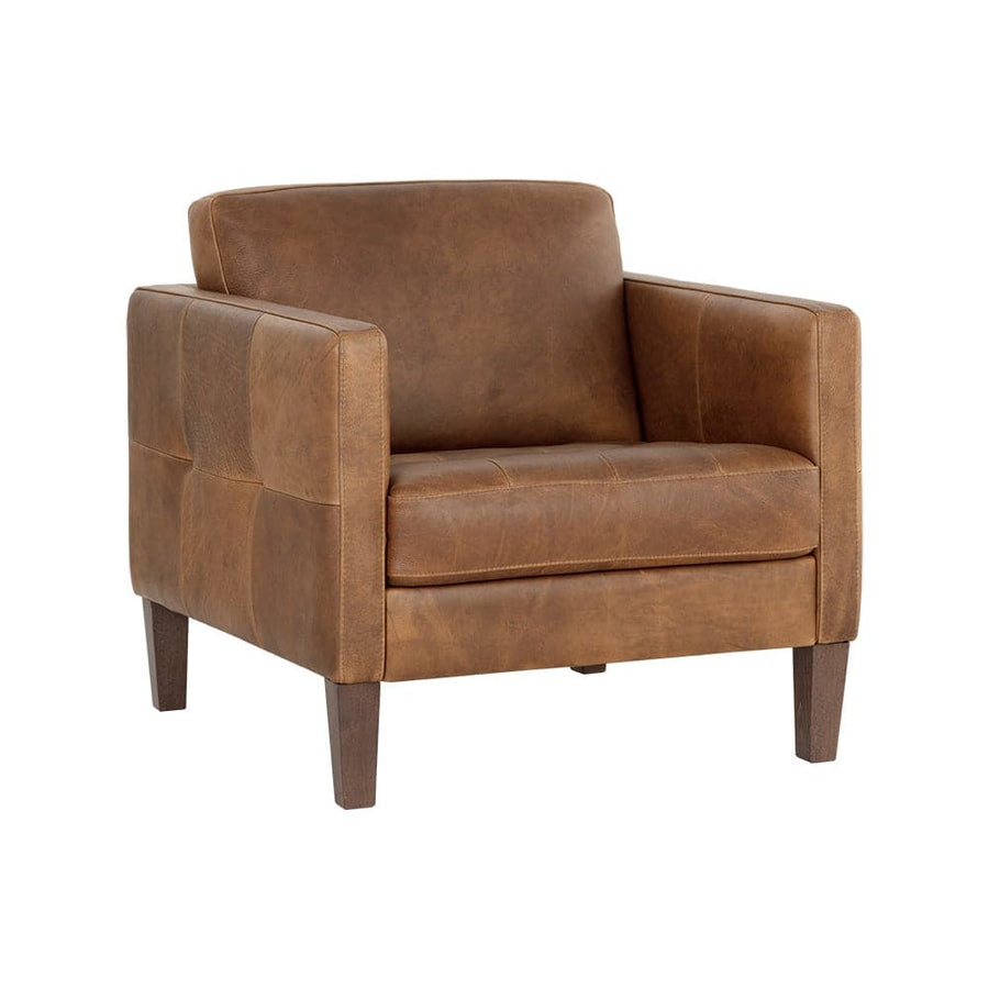 Karmelo Armchair-Sunpan-SUNPAN-108996-Lounge ChairsCognac Leather-1-France and Son