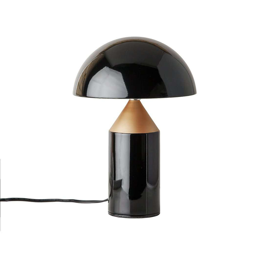 Mid Century Mushroom Table Lamp - Black and Copper-France & Son-LN3037BLKS-Table LampsClassico-1-France and Son