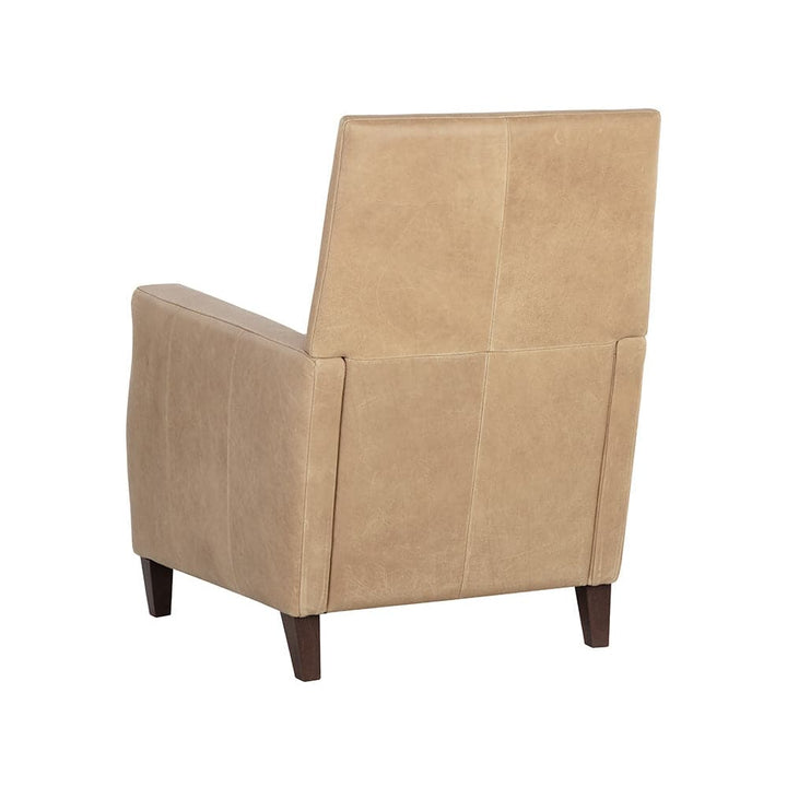 Florenzi Lounge Chair - Latte Leather-Sunpan-SUNPAN-109008-Lounge Chairs-5-France and Son