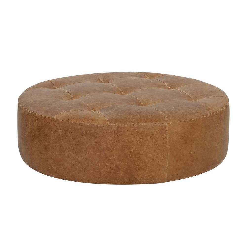 Nilda Ottoman-Sunpan-SUNPAN-109015-Stools & OttomansCamel Leather-4-France and Son