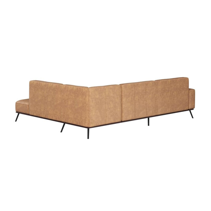 Brandi Sofa Chaise-Sunpan-SUNPAN-109021-SofasCamel Leather-7-France and Son