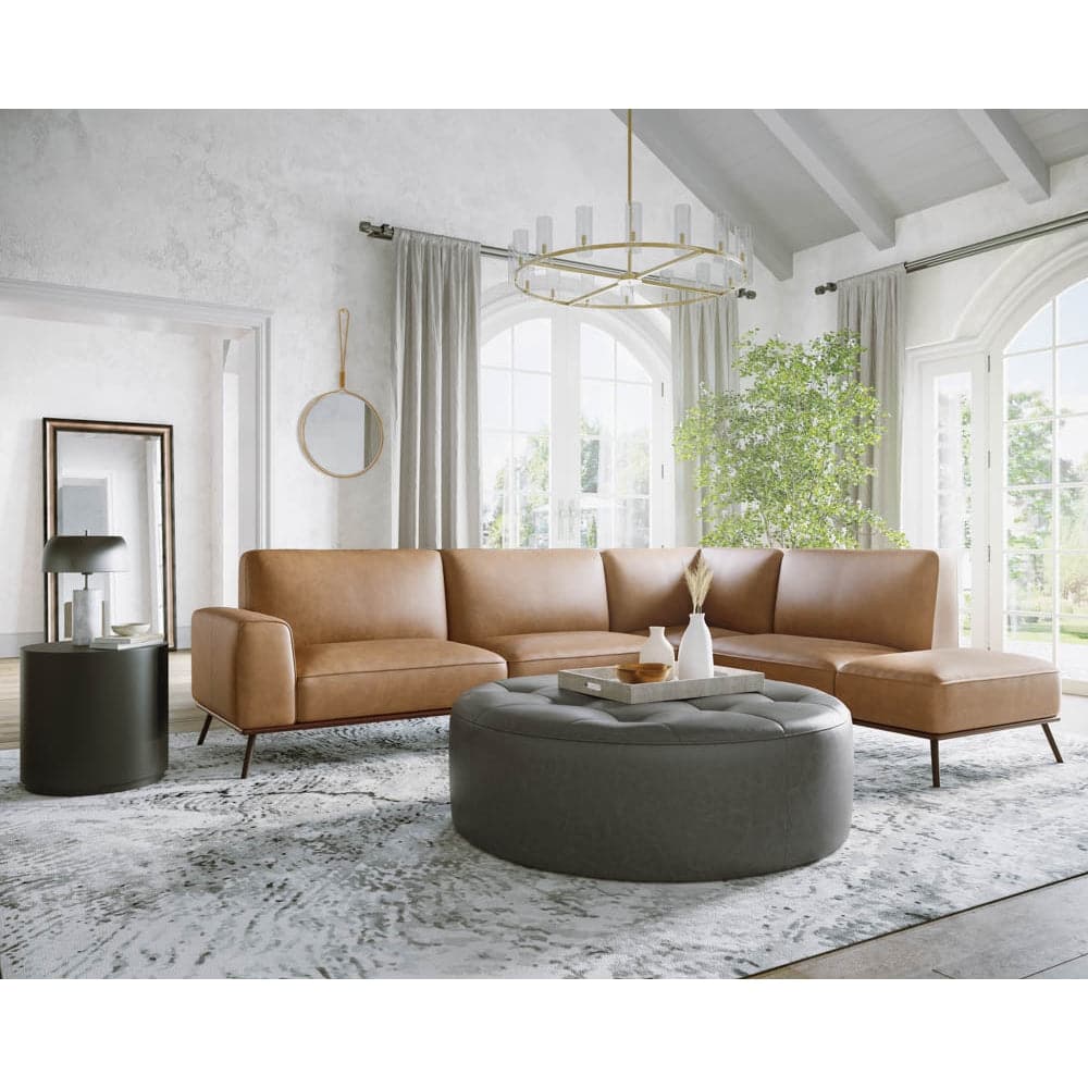 Brandi Sofa Chaise-Sunpan-SUNPAN-109021-SofasCamel Leather-2-France and Son