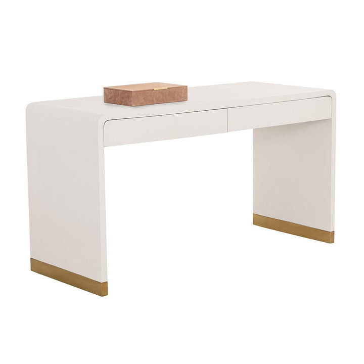 Ilona Desk - Oyster Shagreen-Sunpan-SUNPAN-109022-Desks-5-France and Son