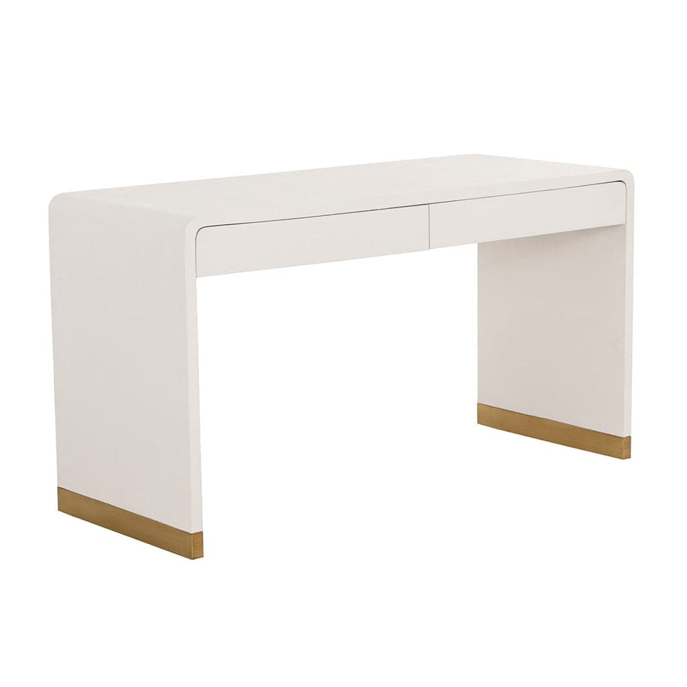 Ilona Desk - Oyster Shagreen-Sunpan-SUNPAN-109022-Desks-1-France and Son