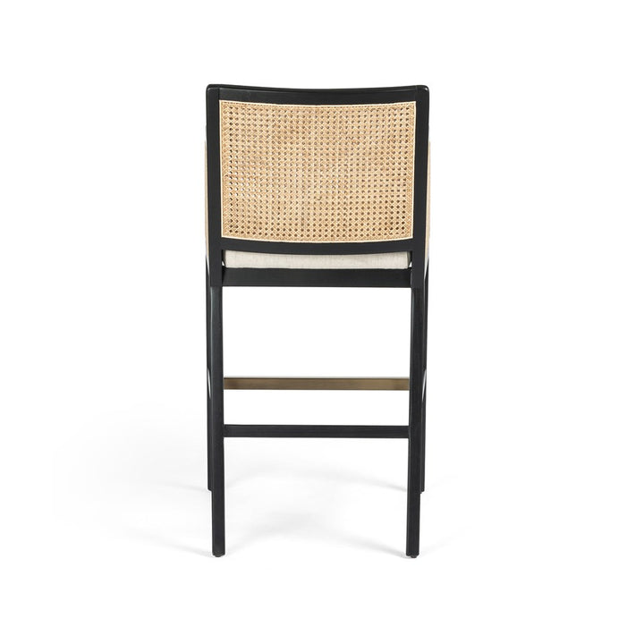 Antonia Cane Bar + Counter Stool-Four Hands-FH-109035-005-Bar StoolsCounter-Brushed Ebony-5-France and Son