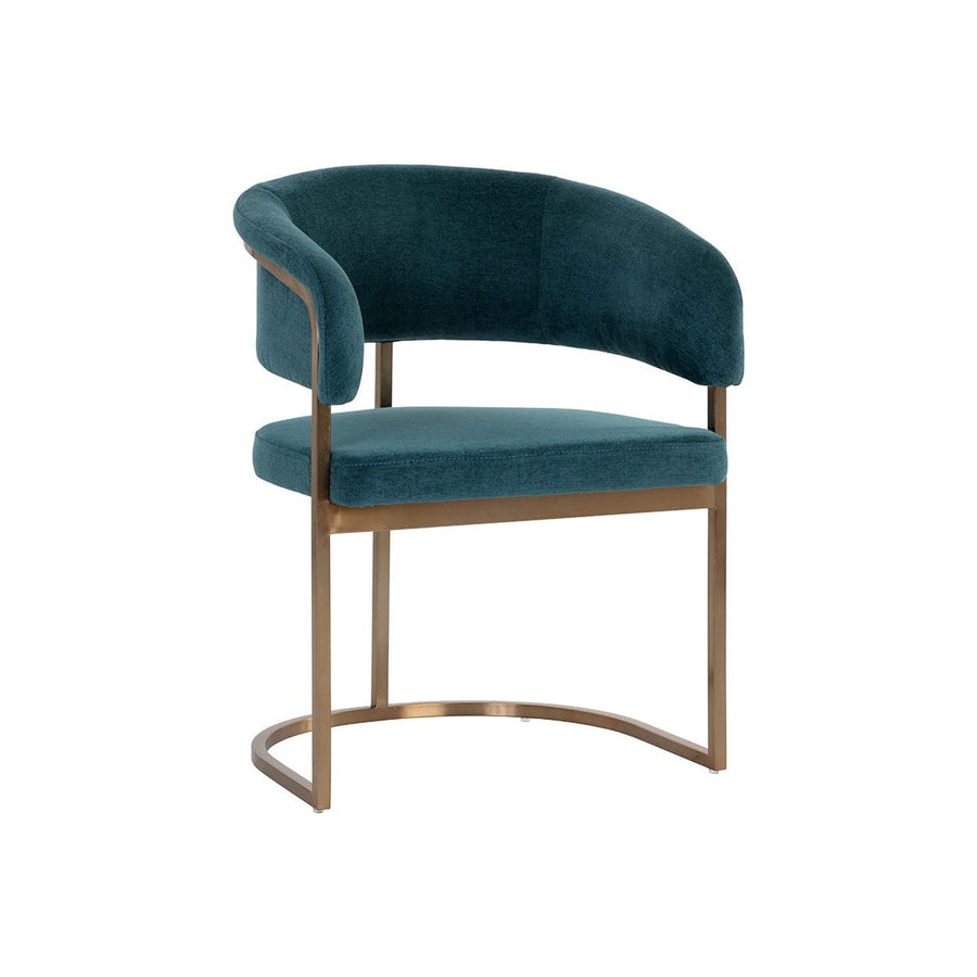 Marris Dining Armchair-Sunpan-SUNPAN-109049-Dining ChairsGold - Danny Teal-1-France and Son