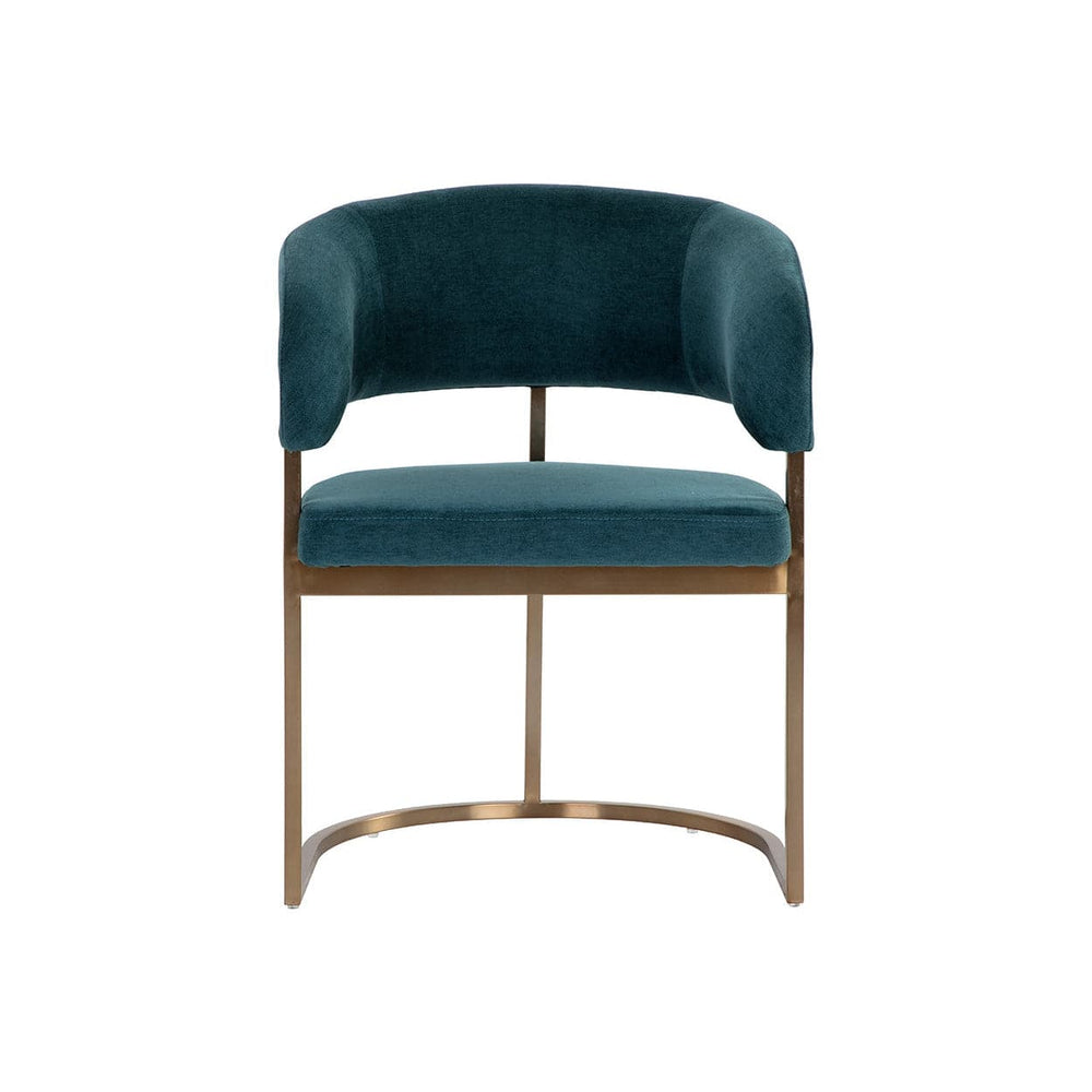 Marris Dining Armchair-Sunpan-SUNPAN-109049-Dining ChairsGold - Danny Teal-2-France and Son